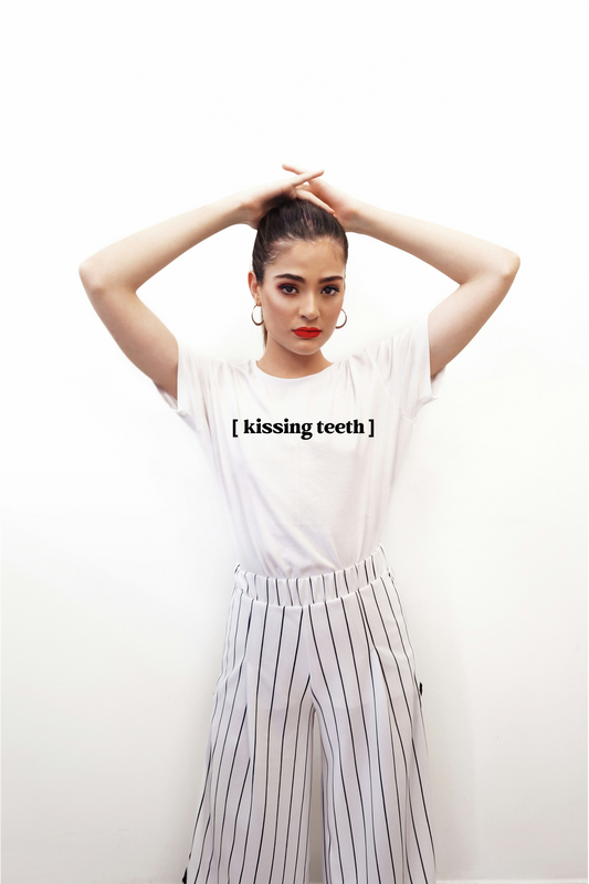 [kissing teeth] - unisex cotton t-shirt