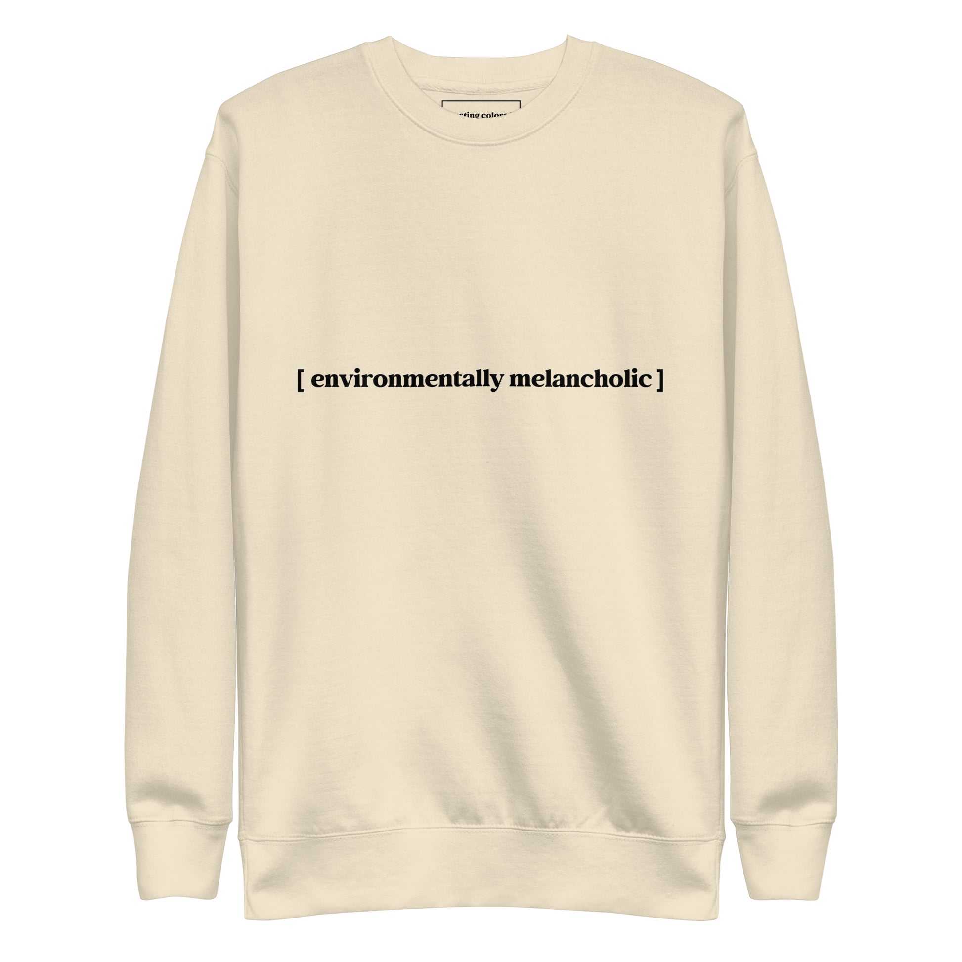 environmentally melancholic tasting colors t-shirt