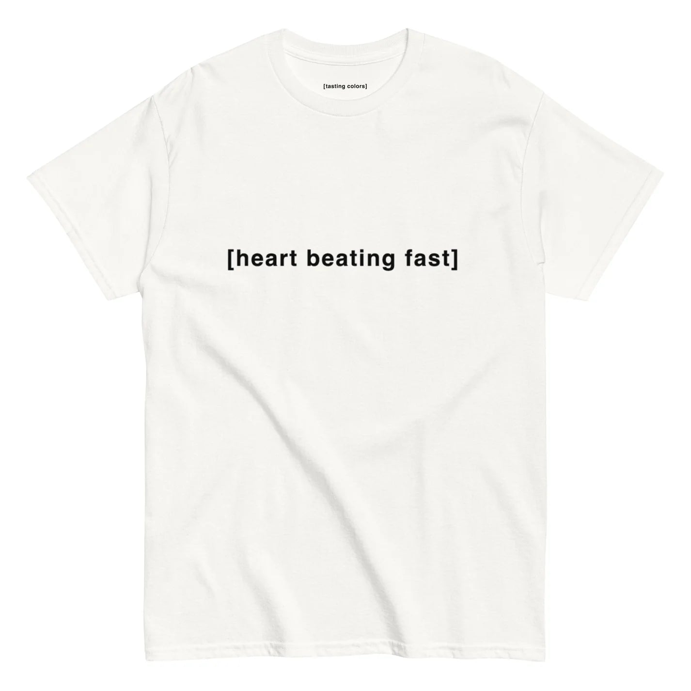 [heart beating fast] - unisex cotton t-shirt