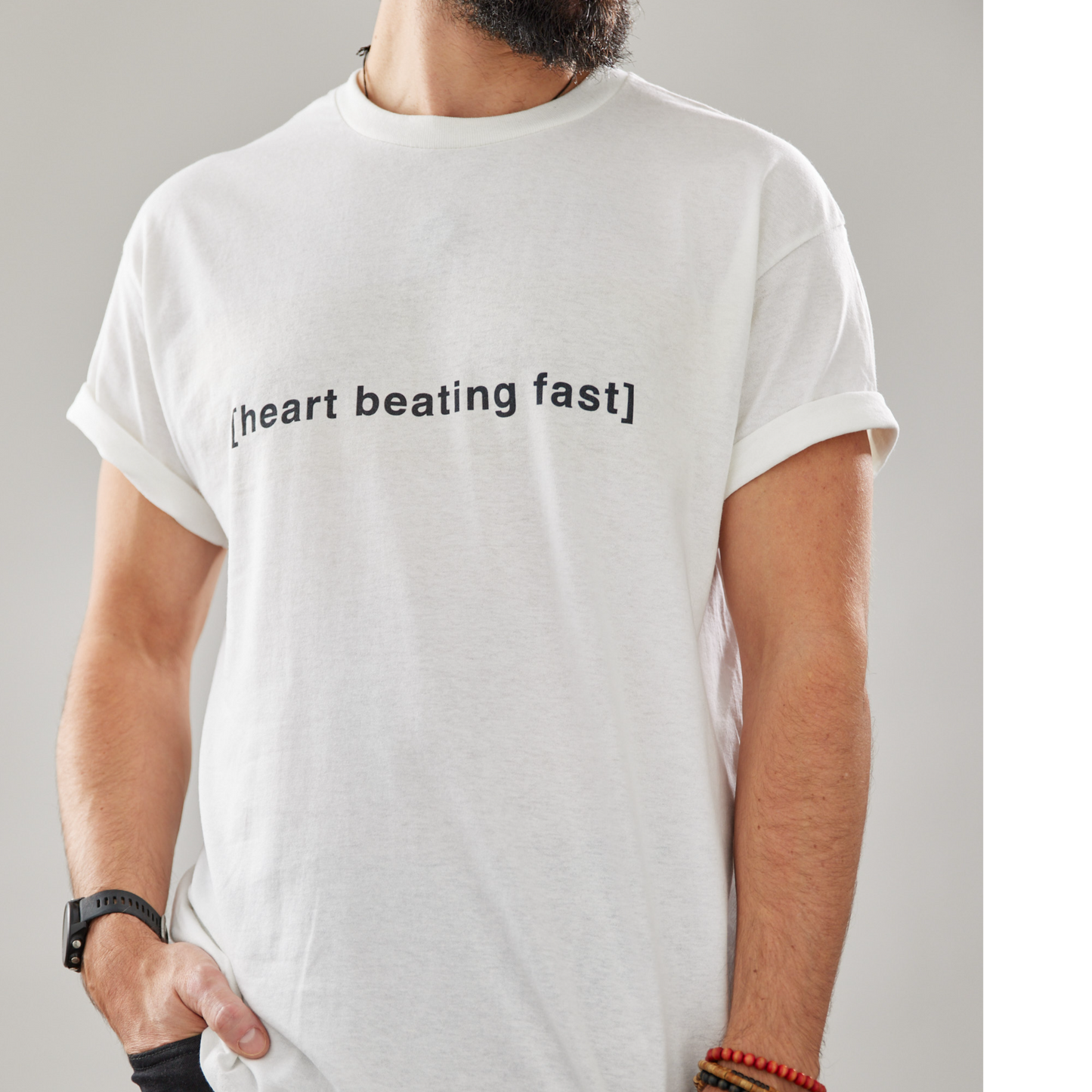 [heart beating fast] - unisex cotton t-shirt