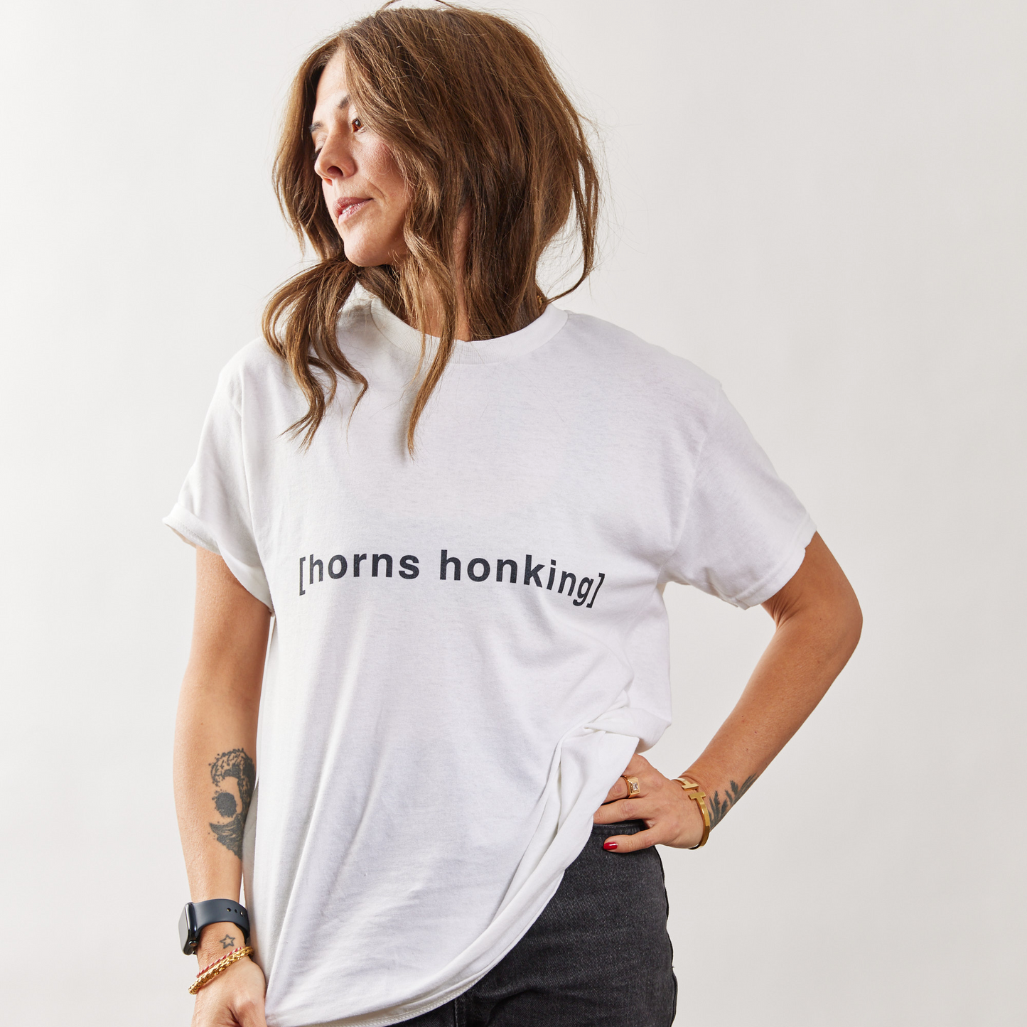 [horns honking] - unisex cotton t-shirt