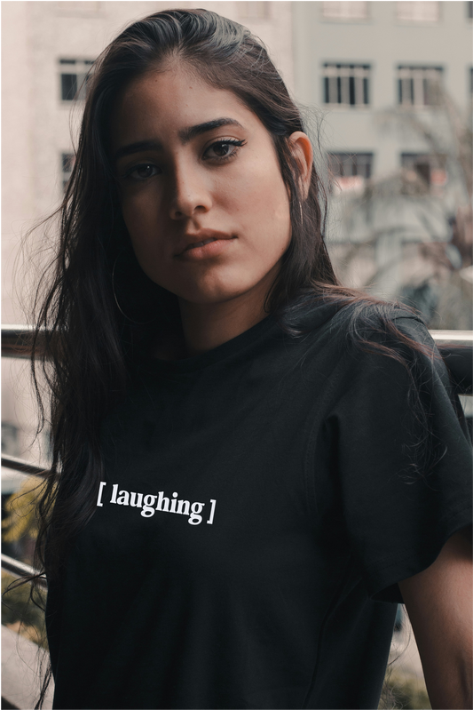 [laughing] - unisex cotton t-shirt