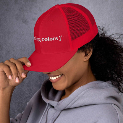 tasting colors tasting colors trucker cap