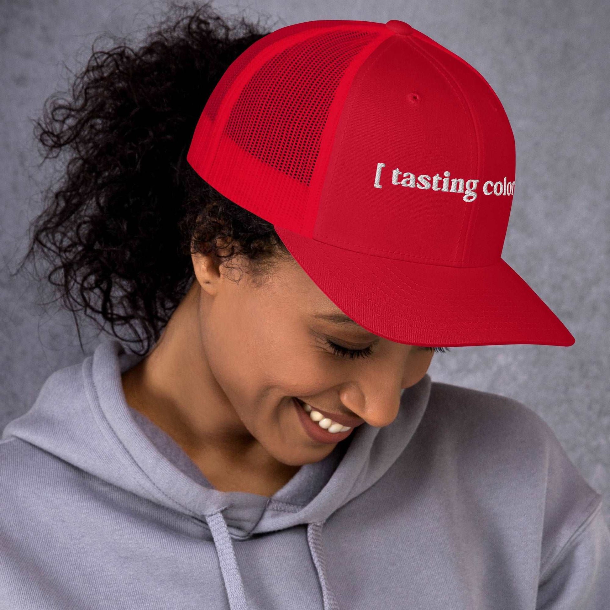 tasting colors tasting colors trucker cap