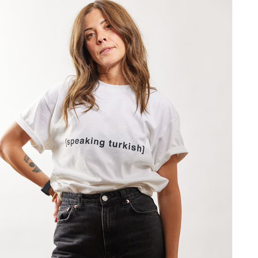 [speaking turkish] - unisex cotton t-shirt