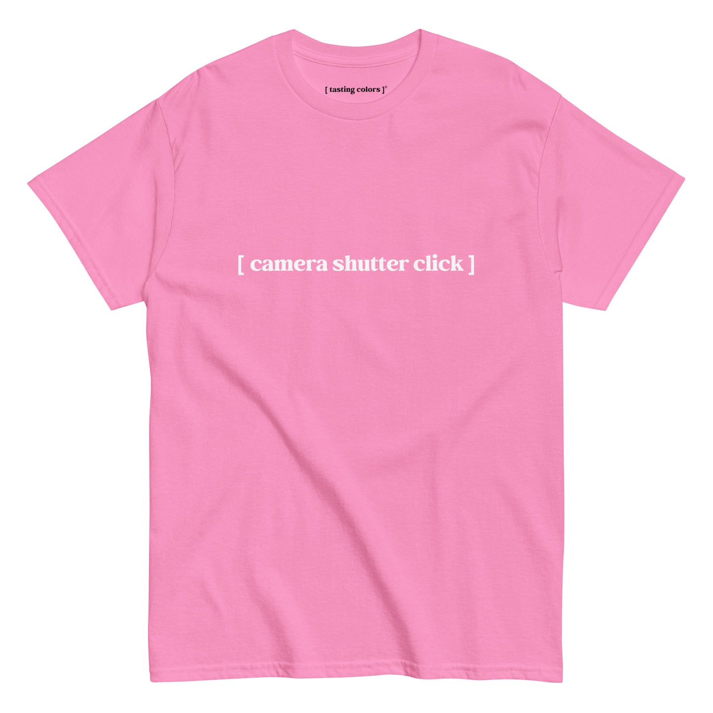 camera shutter click tasting colors t-shirt