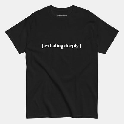 exhaling deeply tasting colors t-shirt