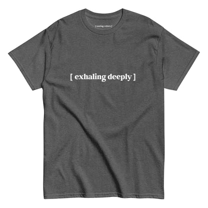 exhaling deeply tasting colors t-shirt