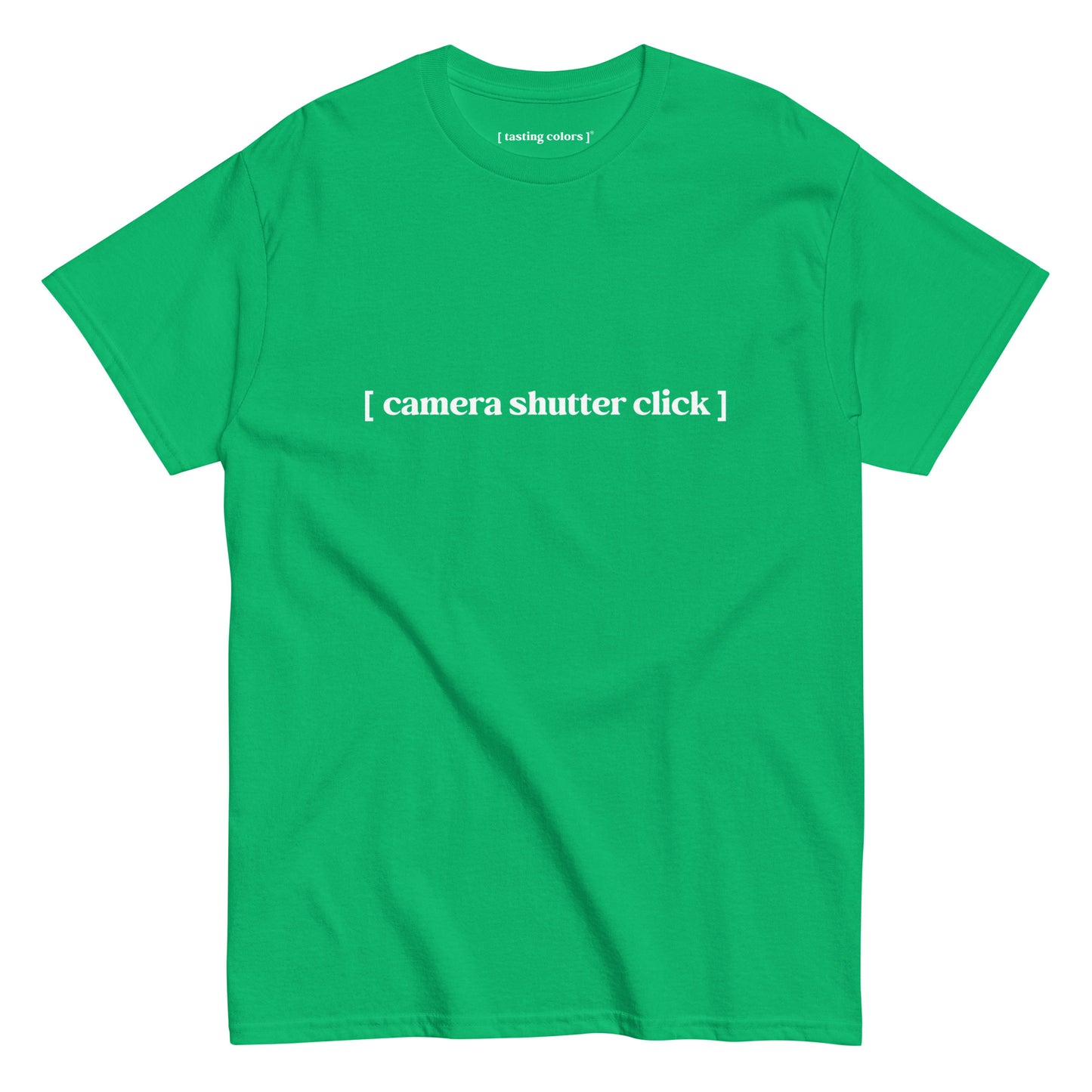 [camera shutter click]- unisex cotton t-shirt