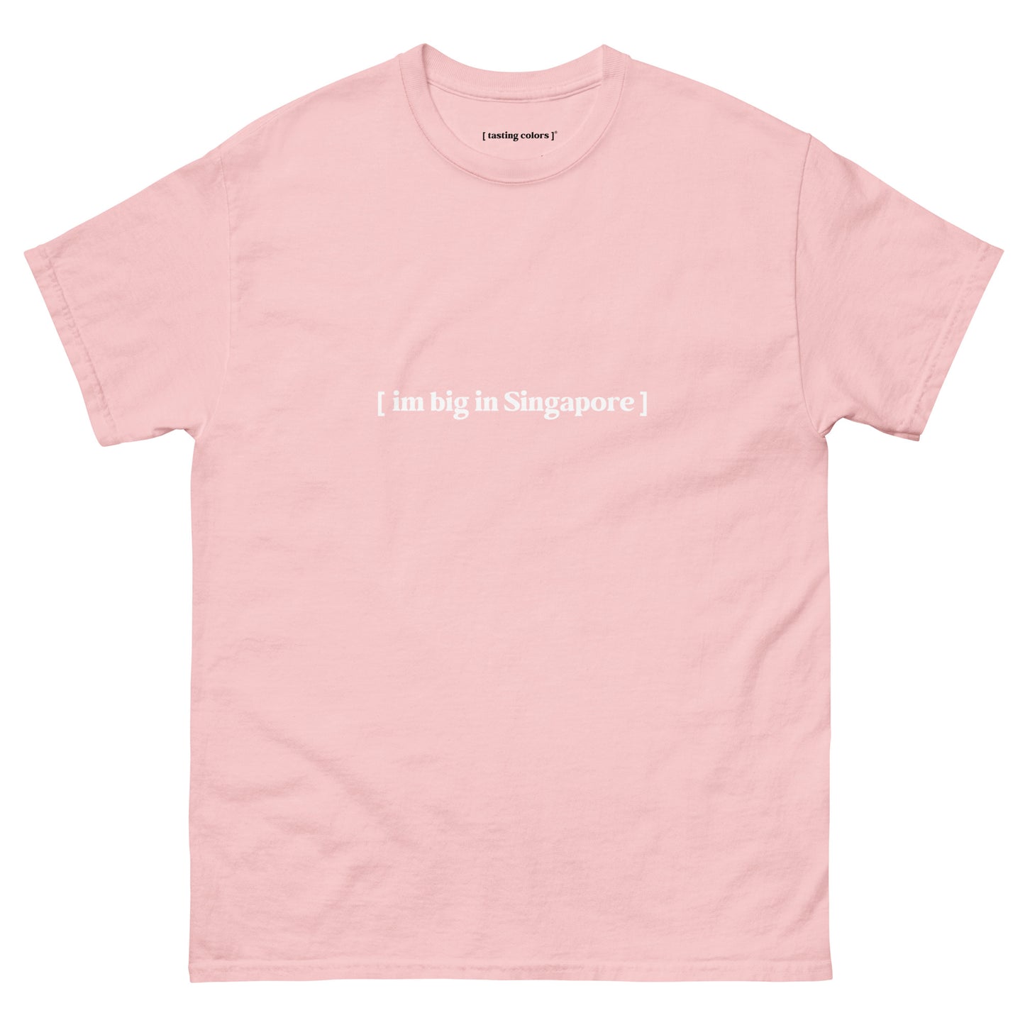 im big in singapore tasting colors t-shirt