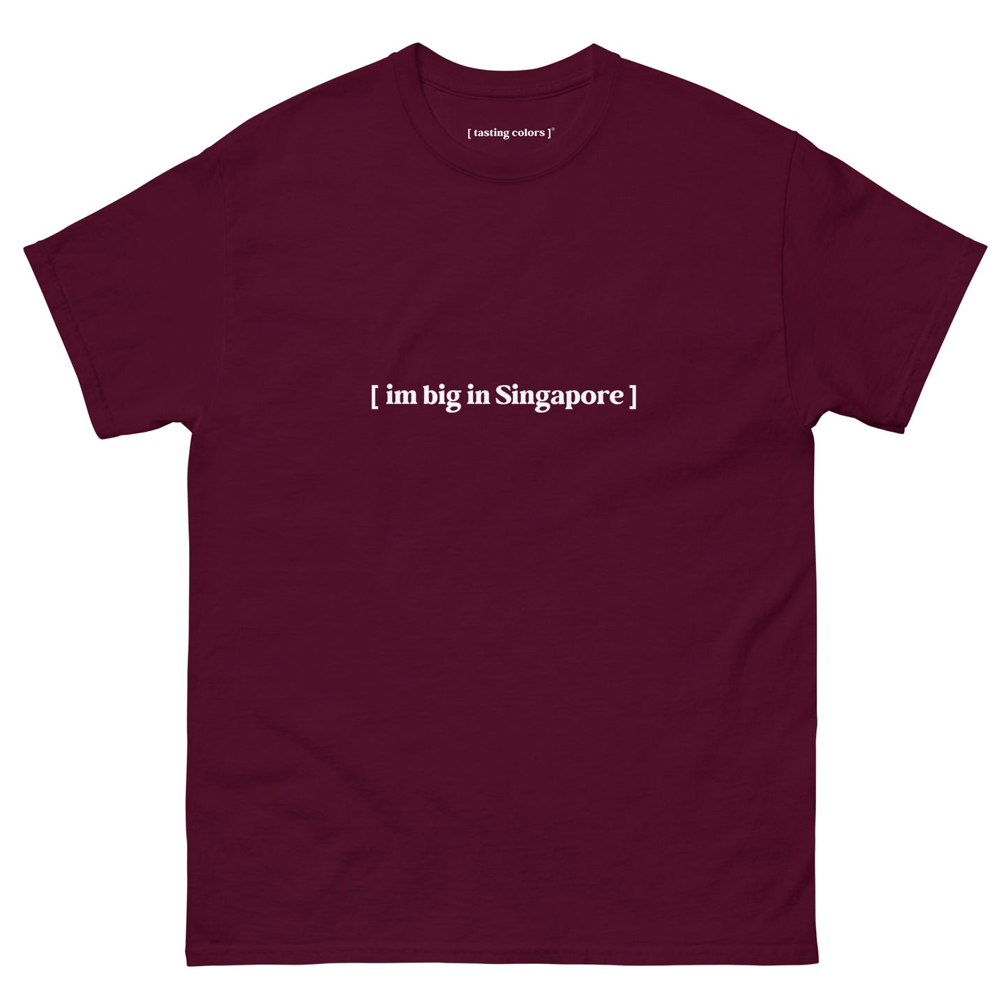 im big in singapore tasting colors t-shirt