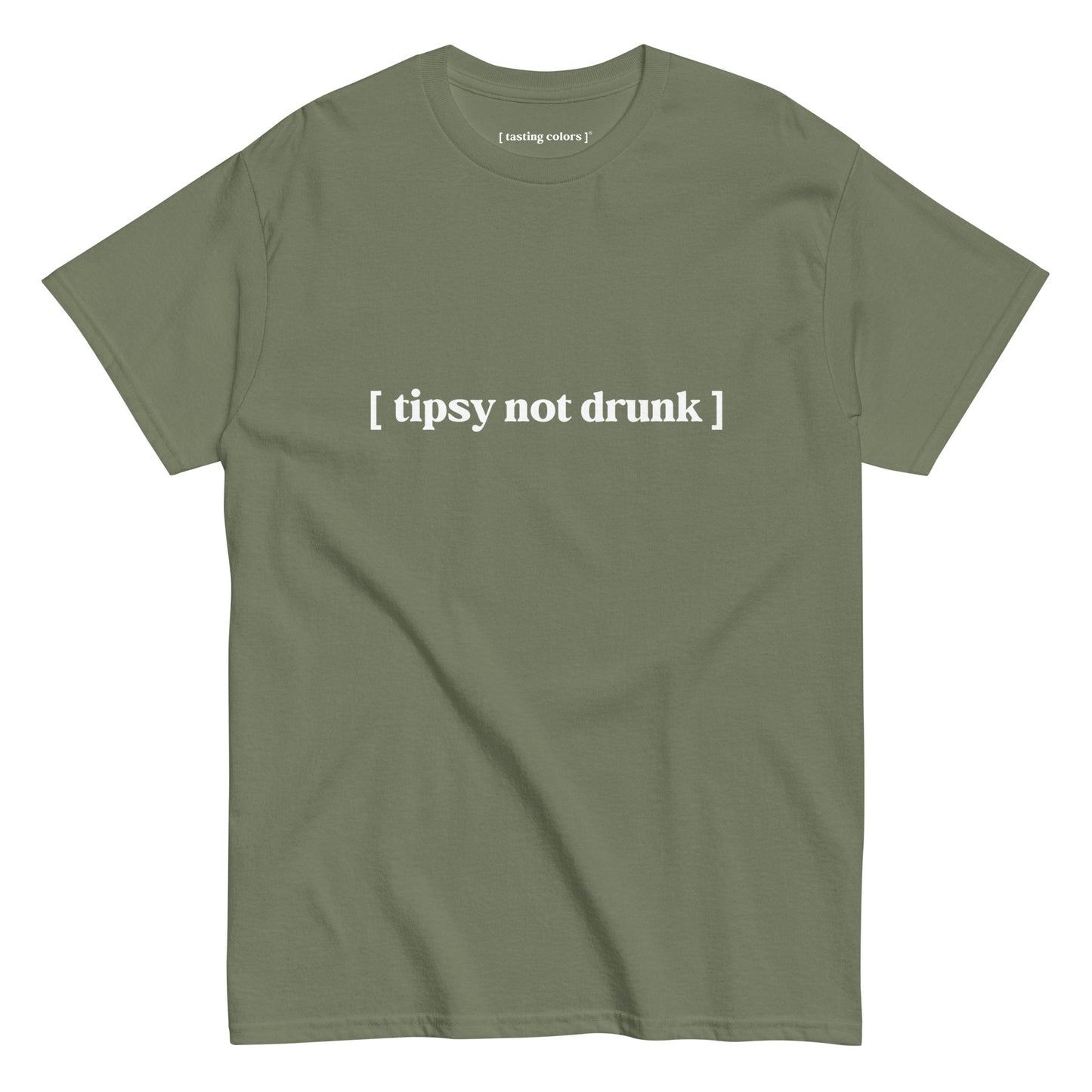 [tipsy not drunk] - unisex cotton t-shirt