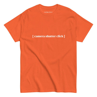 camera shutter click tasting colors t-shirt