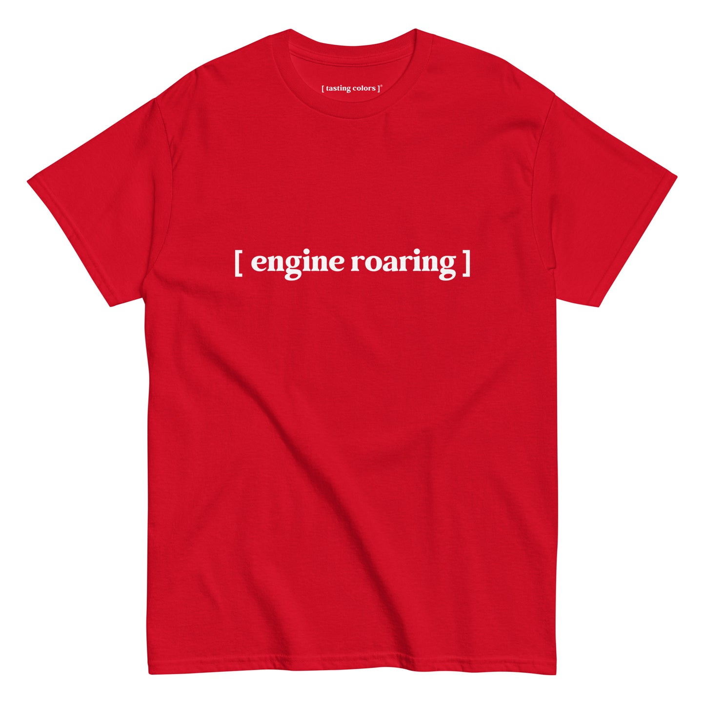 [engine roaring]- unisex cotton t-shirt