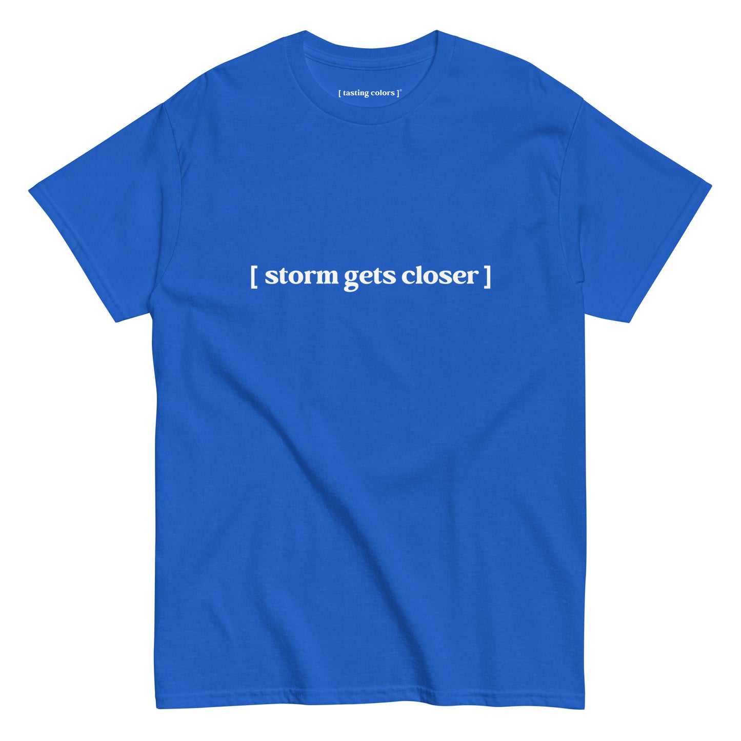 [storm gets closer]- unisex cotton t-shirt