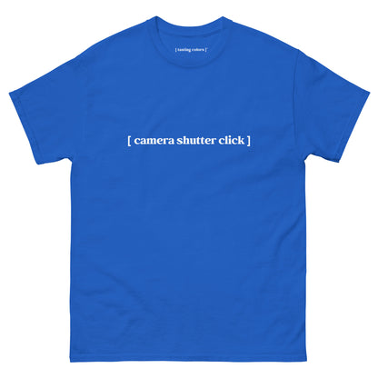 camera shutter click tasting colors t-shirt