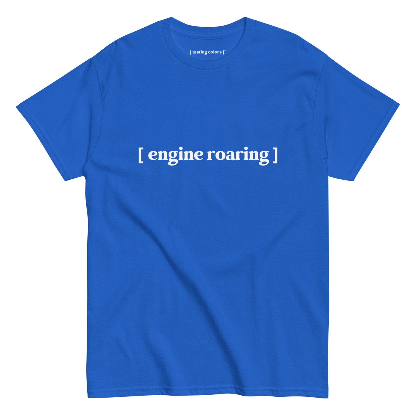 [engine roaring]- unisex cotton t-shirt