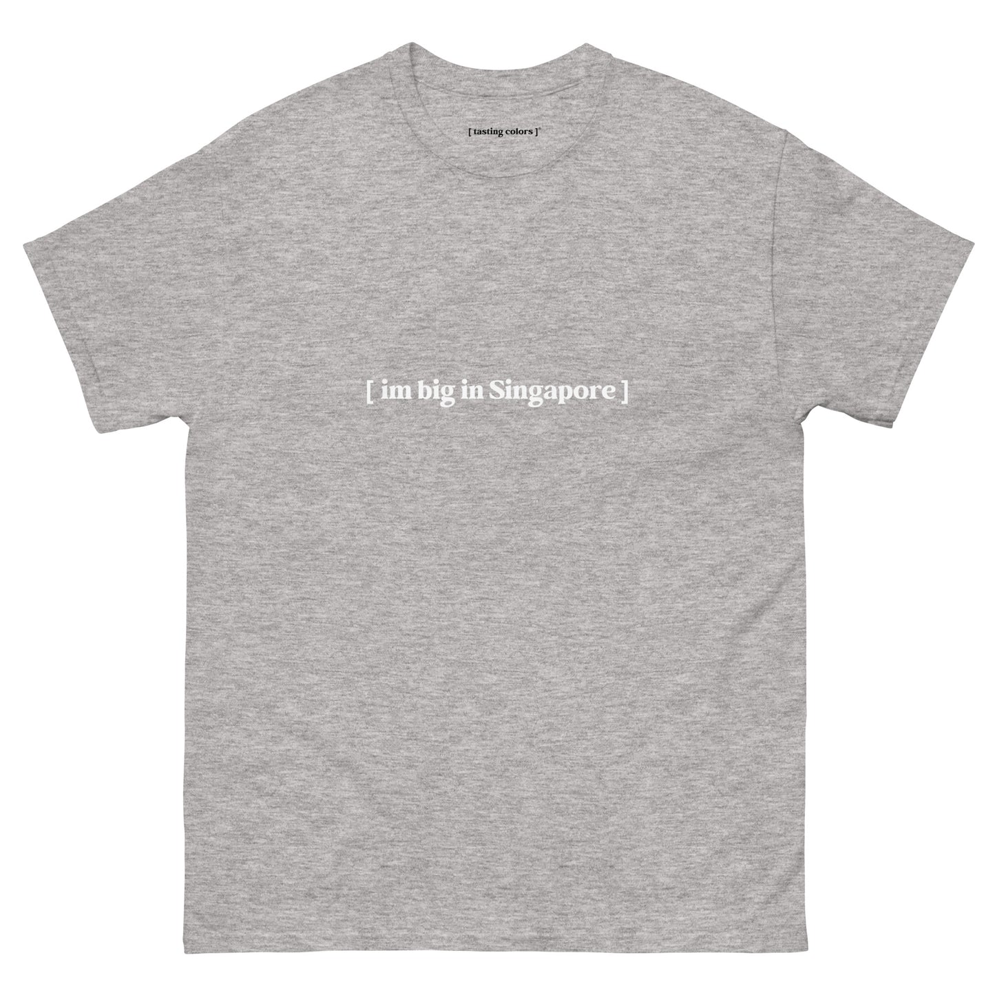 im big in singapore tasting colors t-shirt