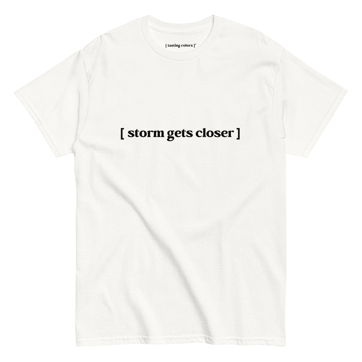 [storm gets closer]- unisex cotton t-shirt