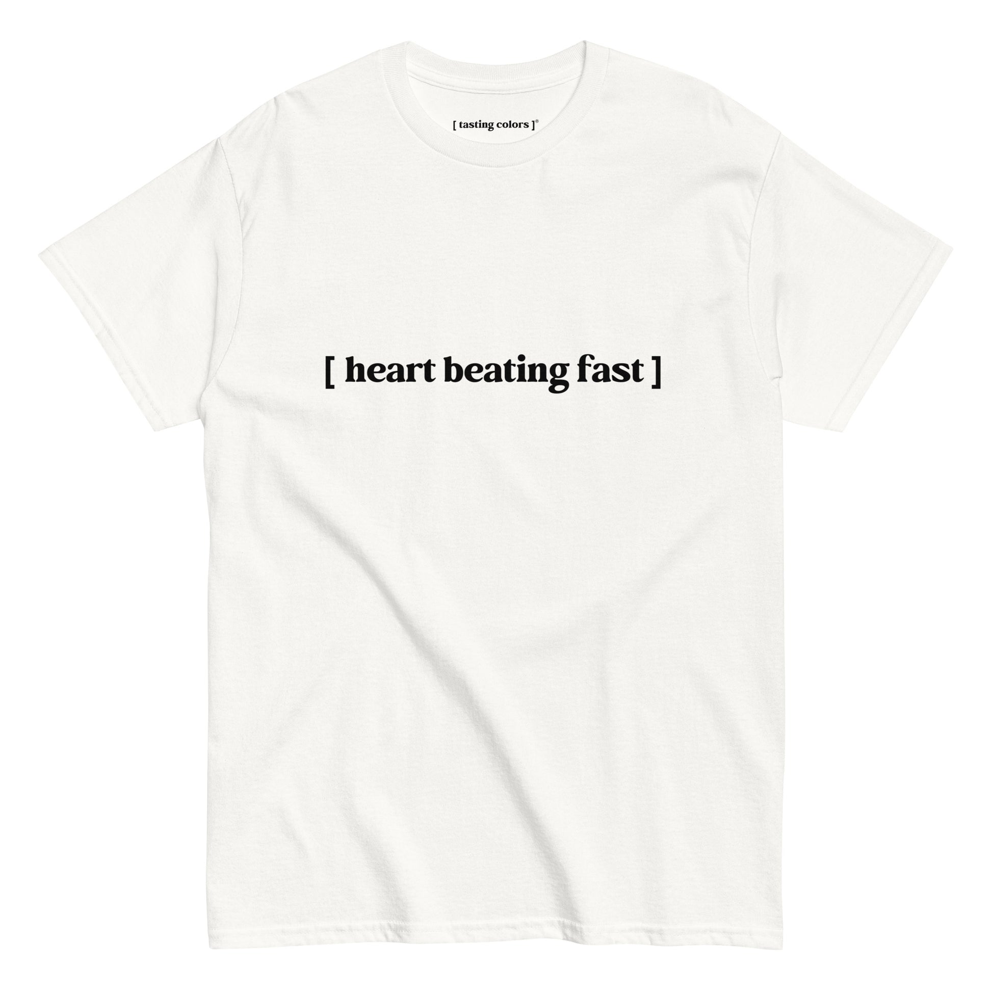 heart beating fast tasting colors t-shirt