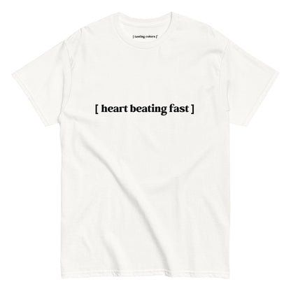 heart beating fast tasting colors t-shirt