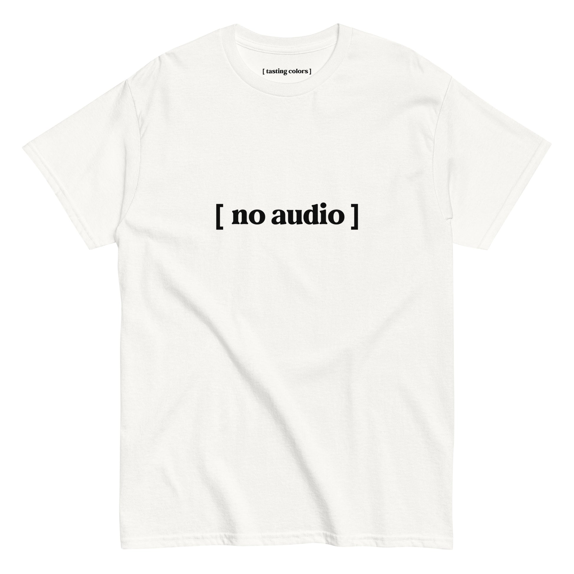 no audio tasting colors t-shirt