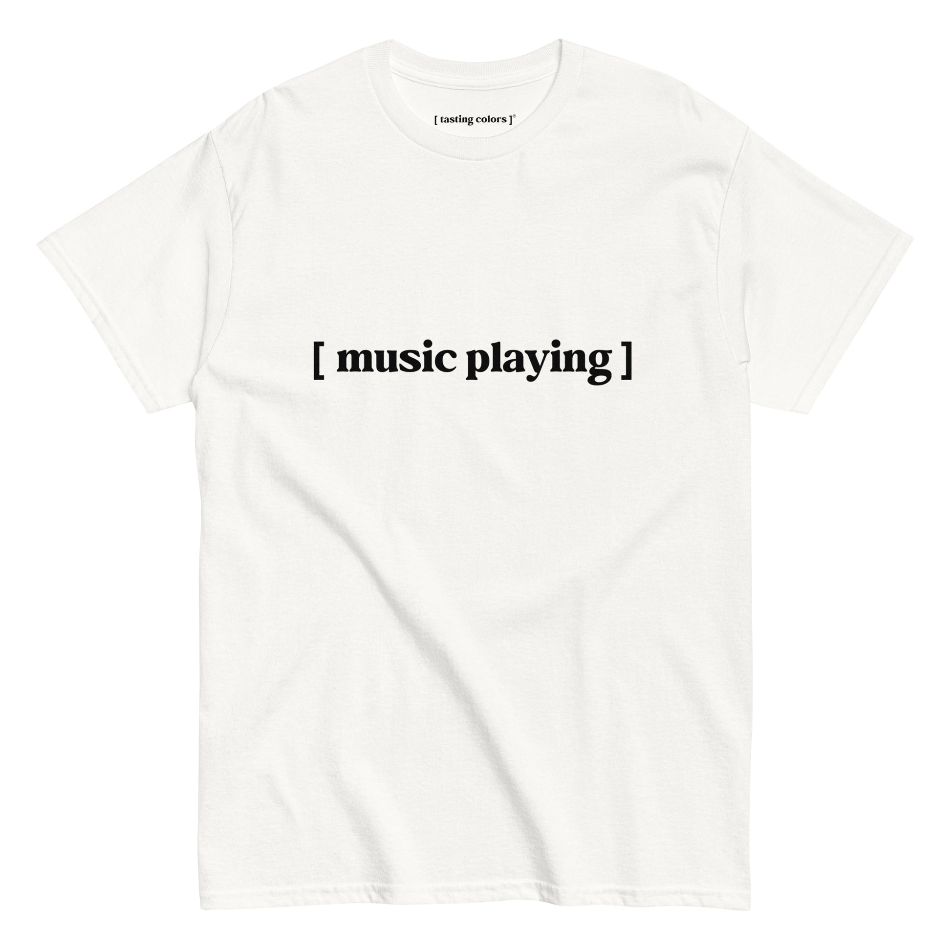 music playing tasting colors t-shirt