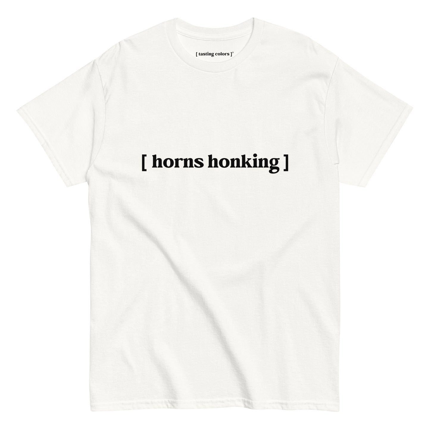 horns honking tasting colors t-shirt