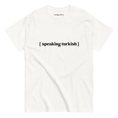 speaking turkish tasting colors t-shirt