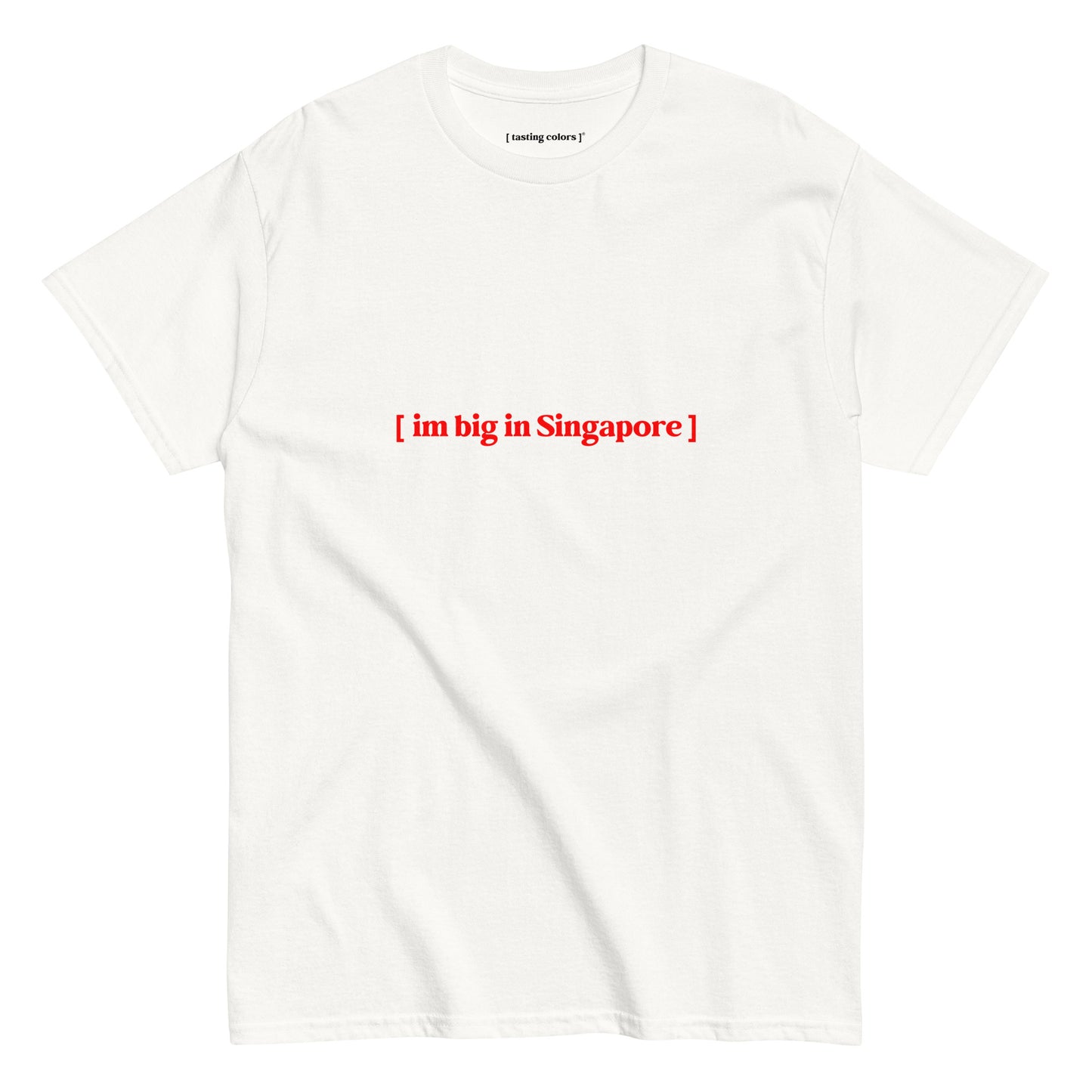 im big in singapore tasting colors t-shirt