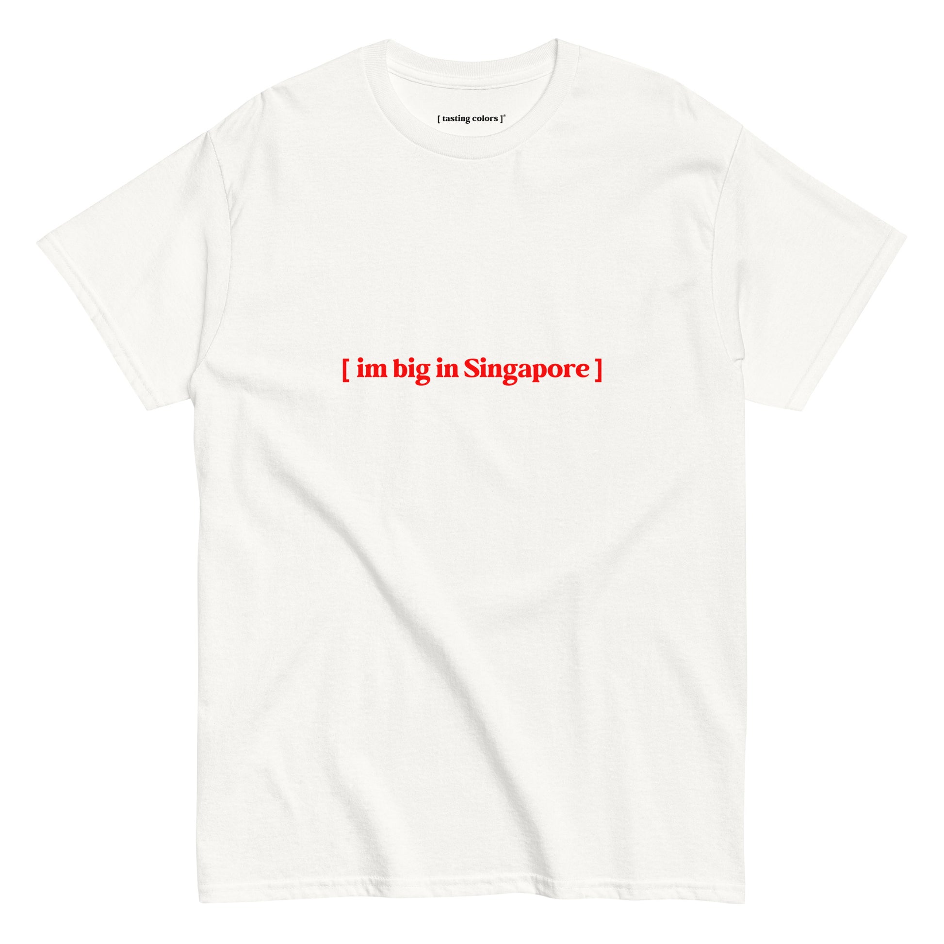 im big in singapore tasting colors t-shirt